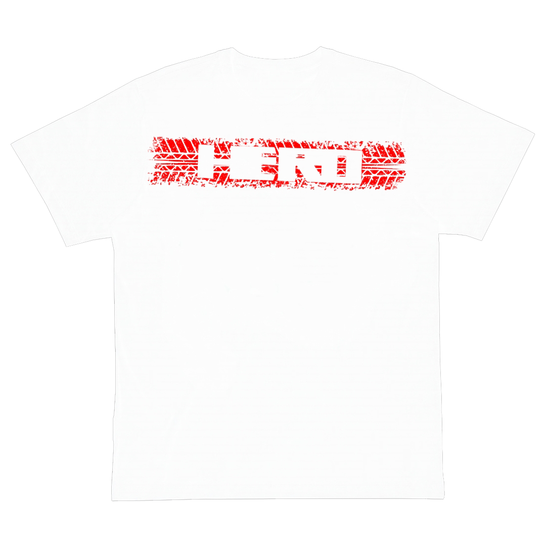 CAMISETA HERO "BRAKE" BRANCA/VERMELHO
