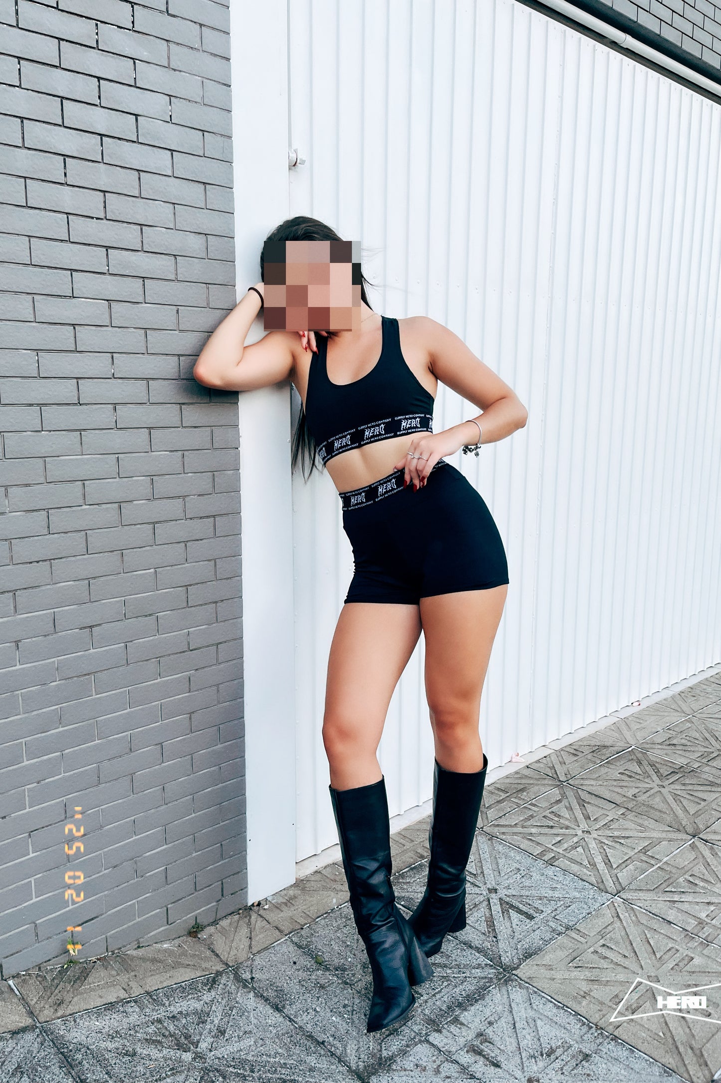 SHORT FITNESS HERO "RANGE" PRETO