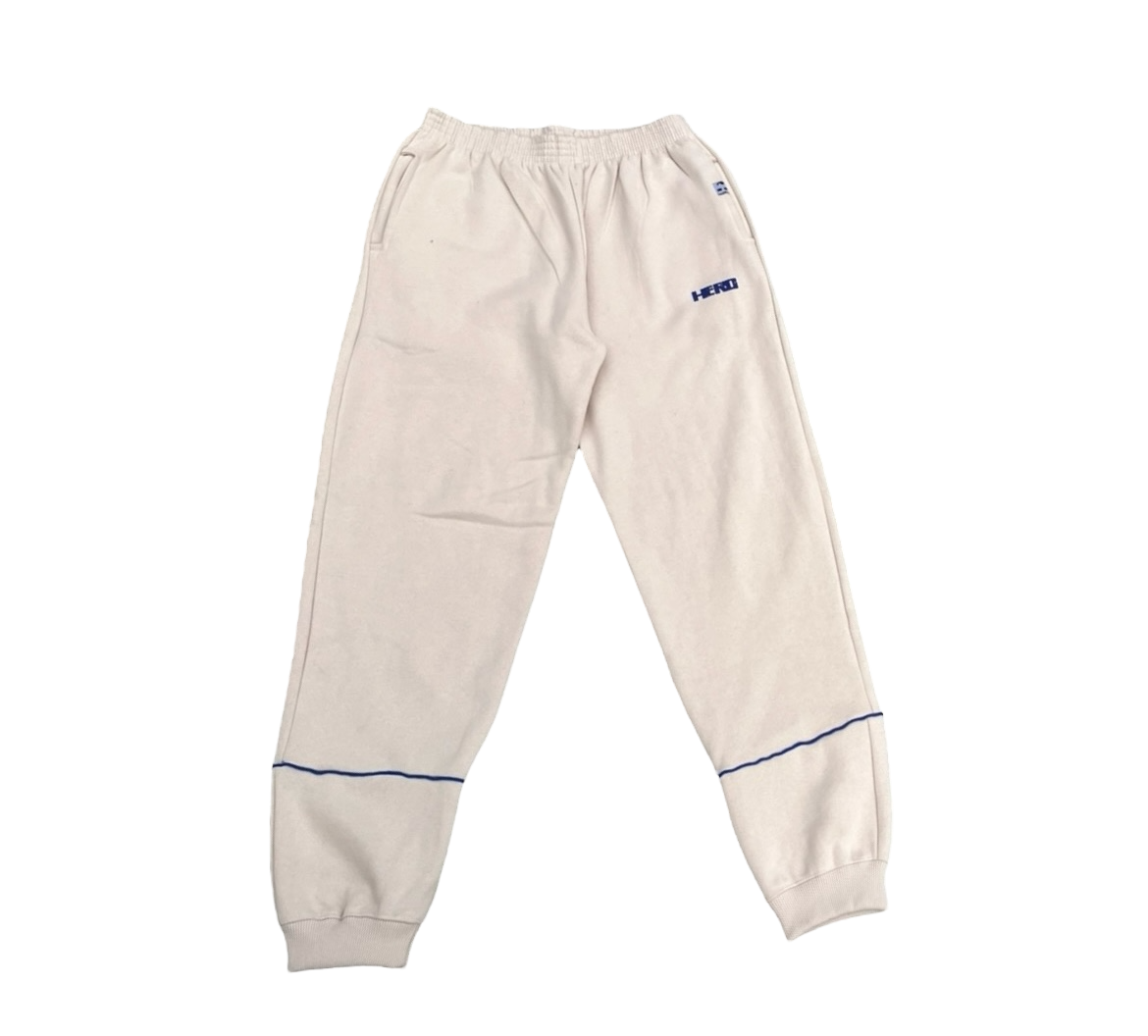 SWEATPANTS HERO "CHEF" OFF WHITE/BLUE