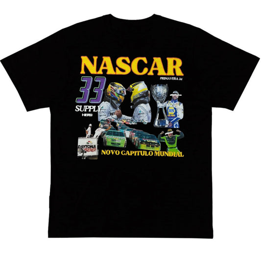 CAMISETA HERO "NASCAR" PRETA PREMIUM