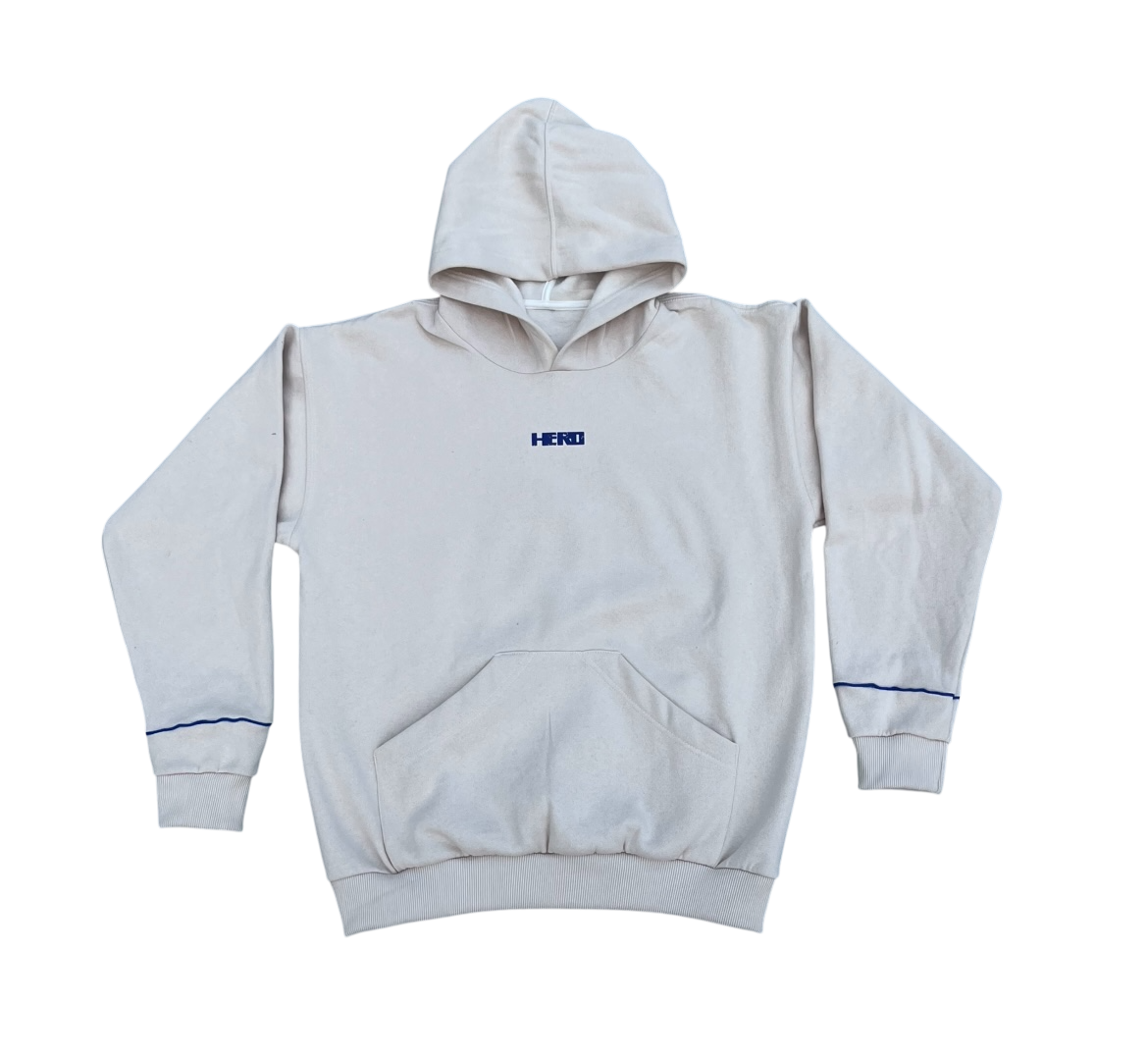MOLETOM HERO "CHEF" OFF WHITE/BLUE