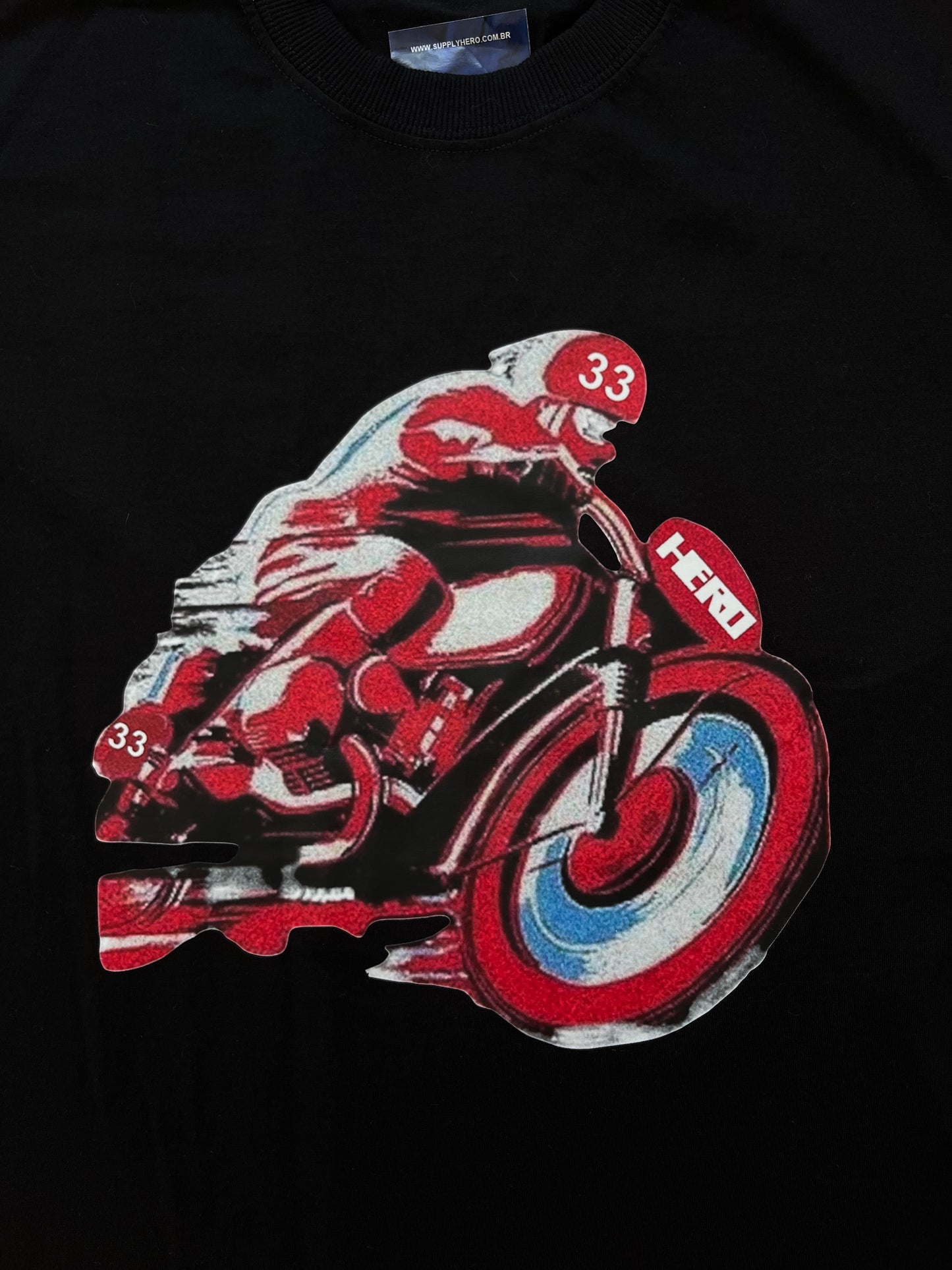 CAMISETA HERO "CAPITÃO 33" PRETA PREMIUM